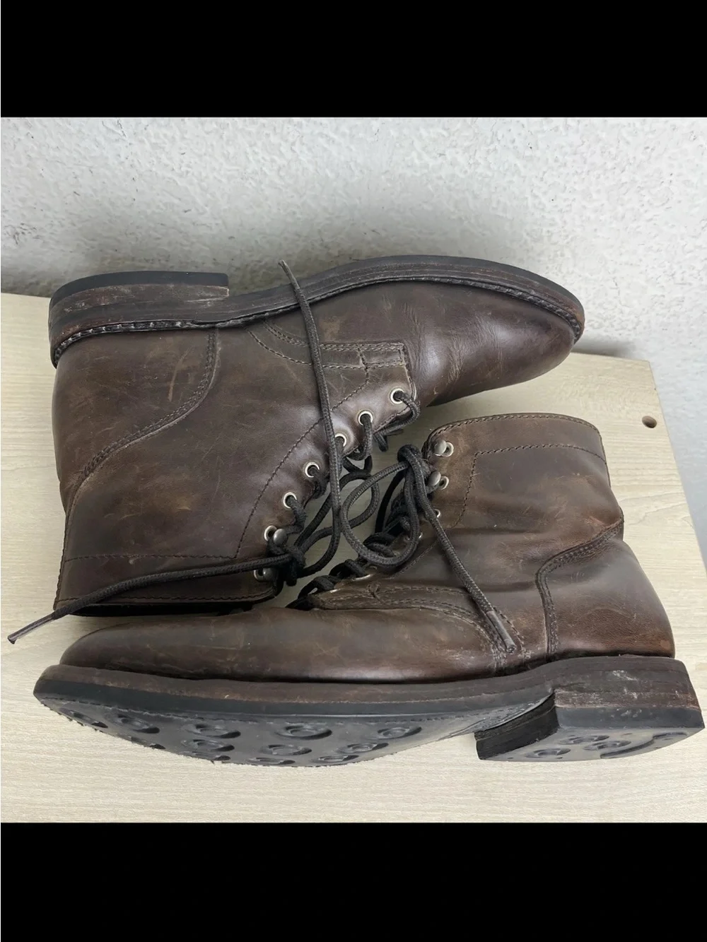Thursday President Boots Men’s Size 8 Brown Leather Lace Up